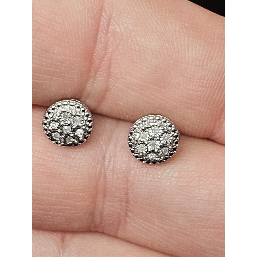 925 Stud Earrings signed UD